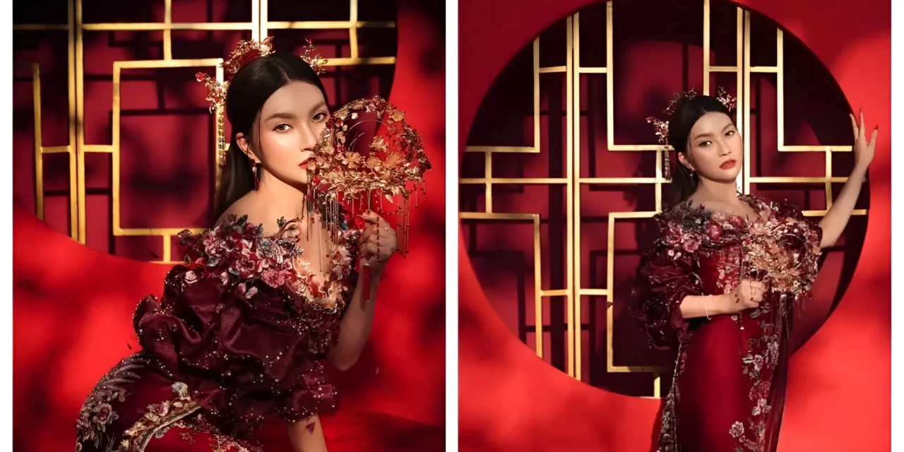 Cheongsam Merah Sarwendah Jadi Sorotan Perayaan Imlek 2026