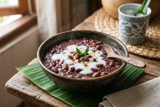 Hangat Dan Gurih! Bubur Kacang Merah Sajian Manis Keluarga